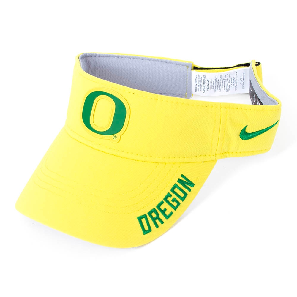 Classic Oregon O, Nike, Yellow, Visor, Performance/Dri-FIT, Accessories, Unisex, Ace, Primetime, Oregon, 882521
